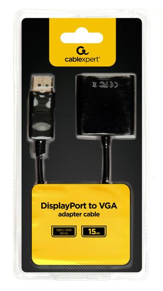 Адаптер-перехідник DisplayPort на VGA Cablexpert AB-DPM-VGAF-02 | Зображення 1