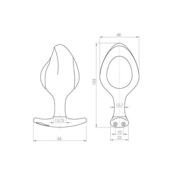 Силіконова анальна пробка Mystim Rocking Force L для електростимулятора, діаметр 4,7 см | Зображення 4