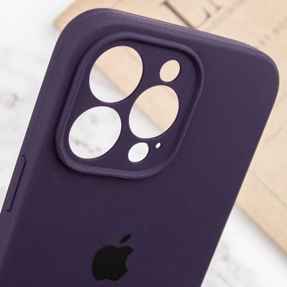 Чехол Silicone Case Full Camera Protective (AA) для Apple iPhone 13 Pro (6.1") Фиолетовый / Elderberry | Зображення 5