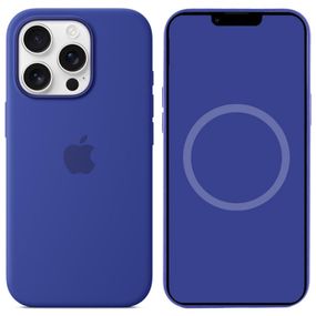 Чехол Silicone case (AAA) full with Magsafe and Animation для Apple iPhone 16 Pro Max (6.9") Ultramarine