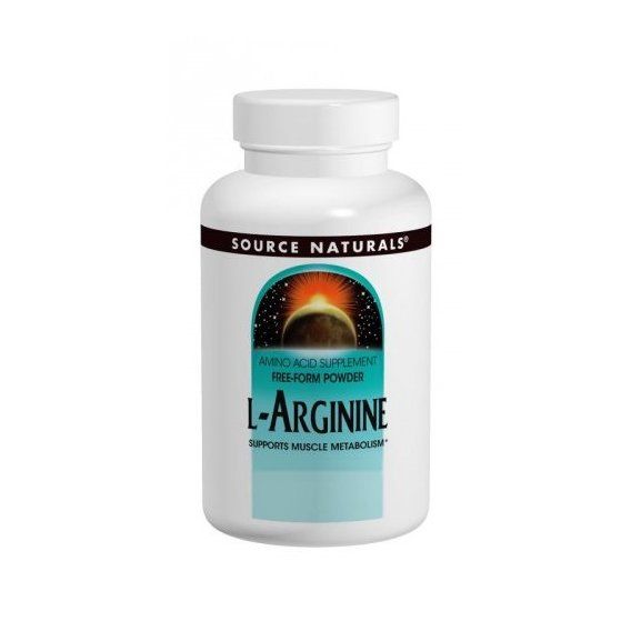 Аргінін Source Naturals L-Arginine 500 mg 100 Caps