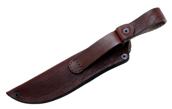 Шкіряний чохол для нескладного ножа  без гарди (210х40 мм, коричневий, шкіра) MAS | Зображення 1