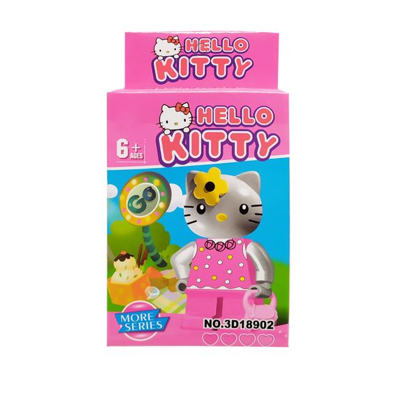 Конструктор дитячий Hello Kitty ігровий конструктор Котик для дівчат розвиваючий конструктор дитячий