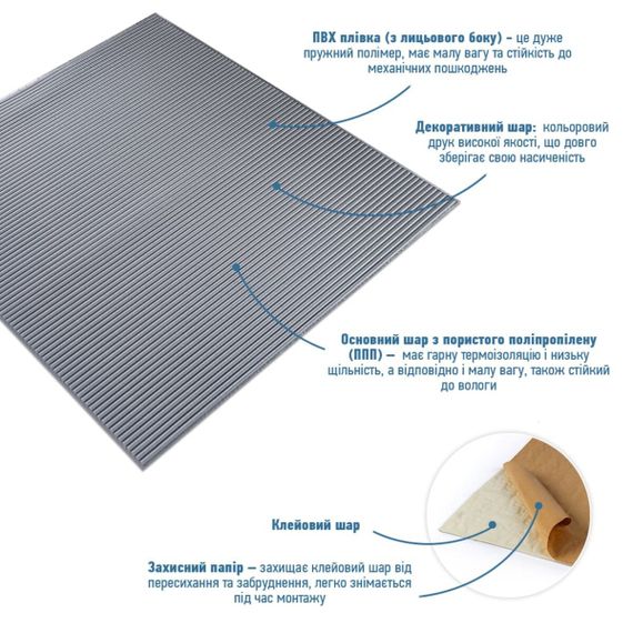 Панель 3D Silver 700*700*4mm (D) SW-00001952 | Зображення 1