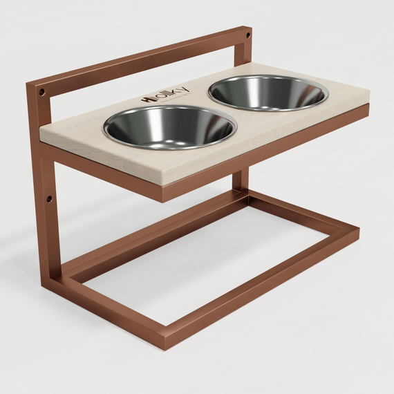 Миски на регулируемой подставке для средних собак Hollky Flex M (2 × 0.85 л) FM-422530-GLWH | Зображення 6