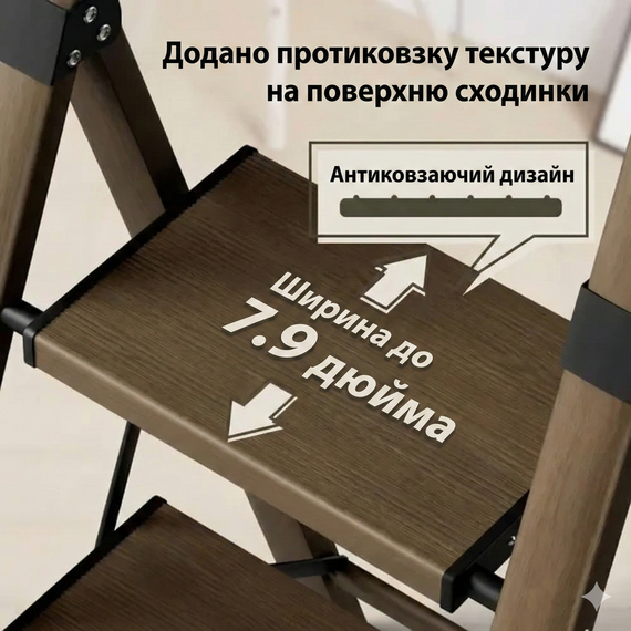 Драбина алюмінієва під дерево, легка, широка ladder ladder L0103 | Зображення 4