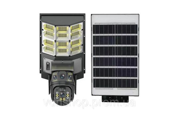 Камера відеоспостереження PTZ вулична WiFi+LED лампа+сонячна панель (SPM-XA01/T19-4G)