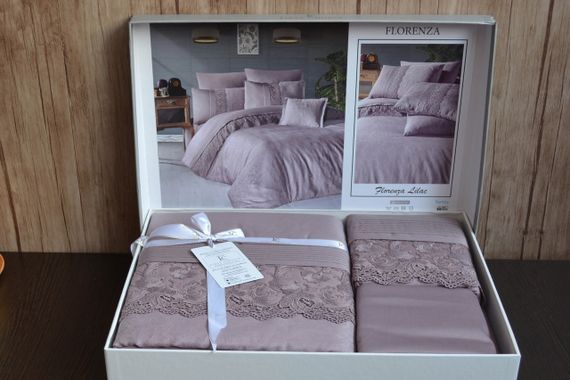 Постільна білизна V.I.P Satin Moonlight 200 х 220 см Florenza Lilac | Зображення 3