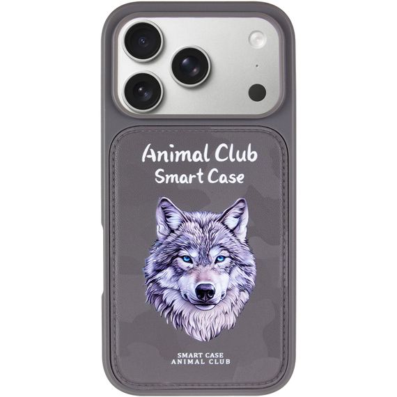 TPU+PC чохол Animal Club для Apple iPhone 17 Pro Max (6.9") Titanium Gray | Зображення 1