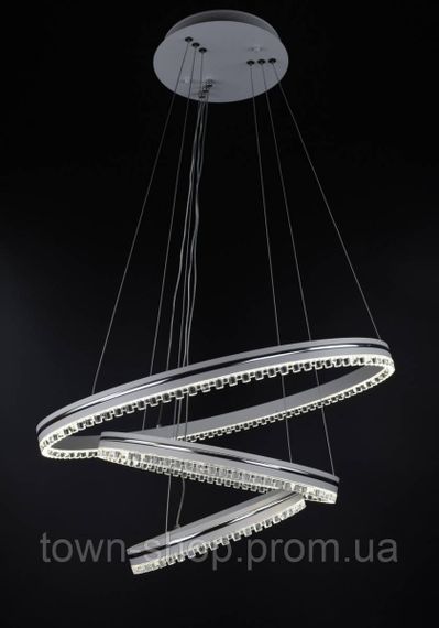 Люстра потолочная LED с пультом A55060/3P-wh-ch Белый 50-140х60х60 см. | Зображення 4