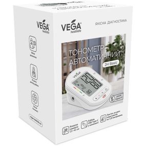 Тонометр VEGA 2H Basic Type-C с манжетой LUX 22-32см на плечо гарантия 5 лет