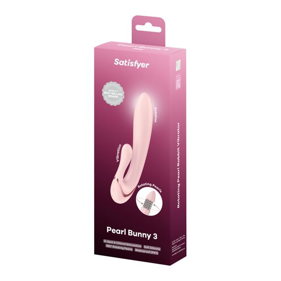 Вібратор-кролик Satisfyer Pearl Bunny 3 | Зображення 7