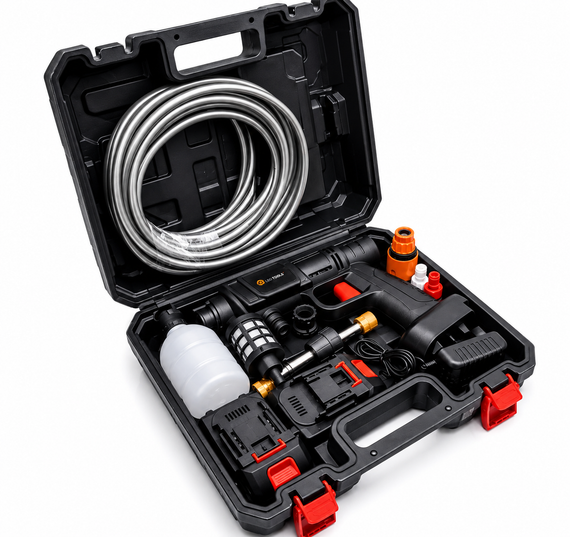 Акумуляторна мийка високого тиску LEO TOOLS 48V портативний мийний апарат для авто садовий обприскувач | Зображення 8