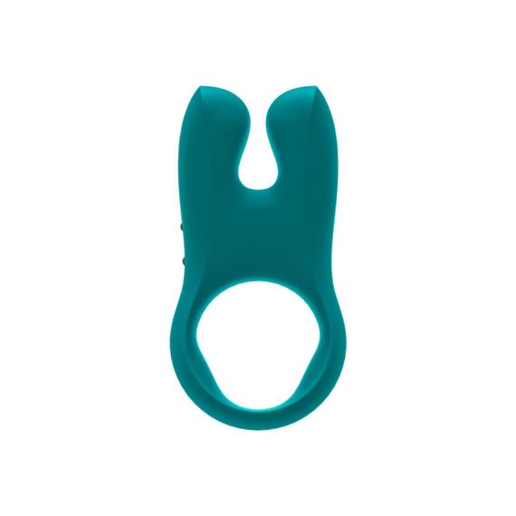 Ерекційне віброкільце з подвійною стимуляцією клітора Fun Factory NŌS deep sea blue, 2 мотори sexstyle | Зображення 1