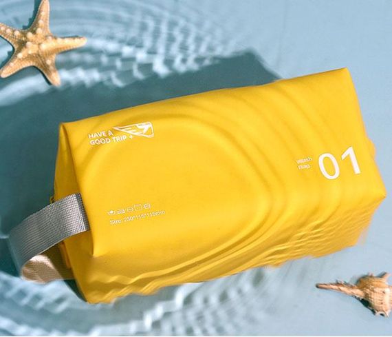 Органайзер-косметичка непромокаюча для спорту та подорожей 23×11,5×11,5 см синя LoveYouHome | Зображення 4