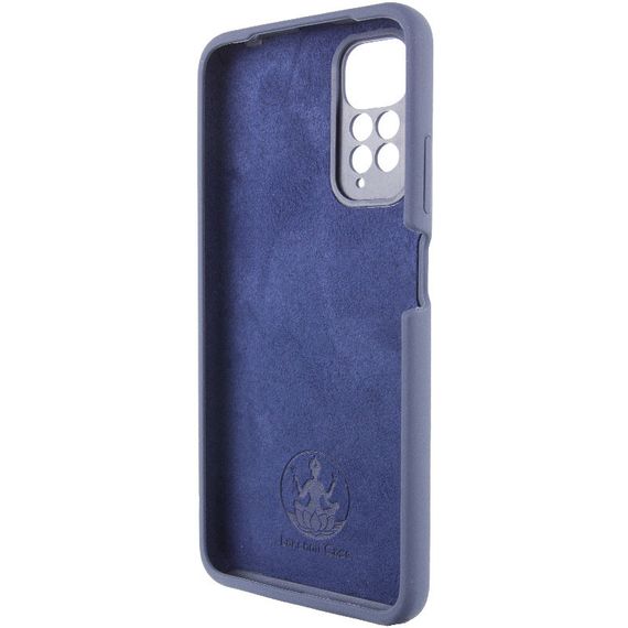 Чехол Silicone Cover Lakshmi Full Camera (AAA) для Xiaomi Redmi Note 11 (Global) / Note 11S Темно-синий / Midnight blue | Зображення 3