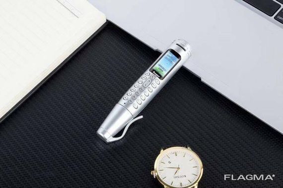 Ручка мобильный телефон портативный с камерой 0.08 MP и Bluetooth AK 007 (Серый) | Зображення 7