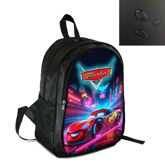 Рюкзак школьный/городской 38×28см с принтом Тачки Молния МакКуин детский, подростковый,спортивный (4263)