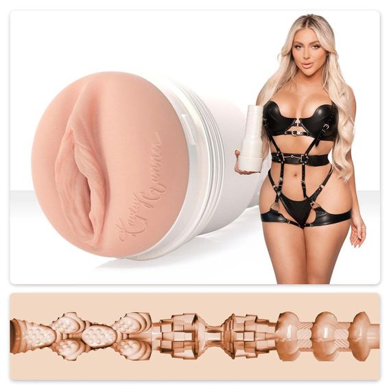 Мастурбатор Fleshlight Girls: Kayley Gunner Fully Loaded, зі зліпка вульви моделі, дуже ніжний Sex Aura
