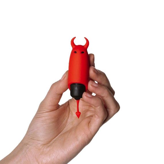 Віброкуля Adrien Lastic Pocket Vibe Devol з хвостиком і ріжками | Зображення 3