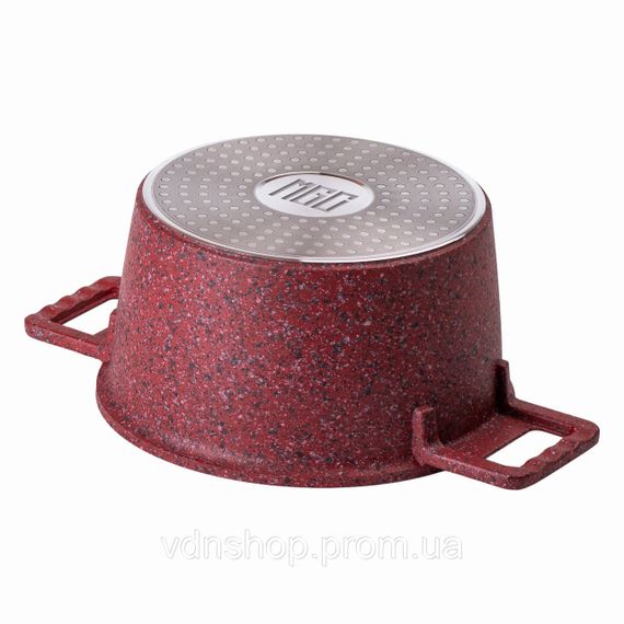 Алюмінієва каструля об'ємом 3 літри з кришкою Ø 20 (см), з антипригарним покриттям MGC HP-4-445R | Зображення 1