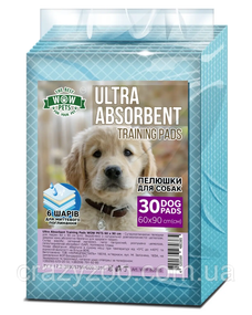 Пелюшки для собак Wow Pets Ultra Absorbent 60x90 см ЦІНА ЗА 1 ШТ WPP 80385