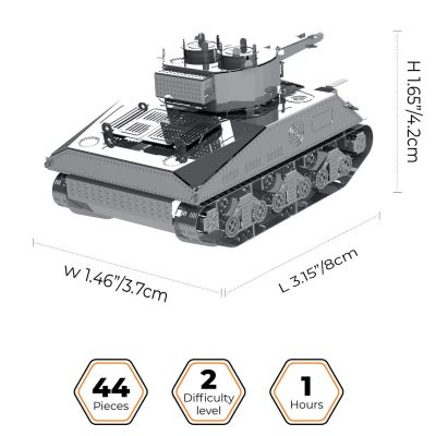 Конструктор Metal Time колекційна модель M4 Sherman (MT070) | Зображення 1