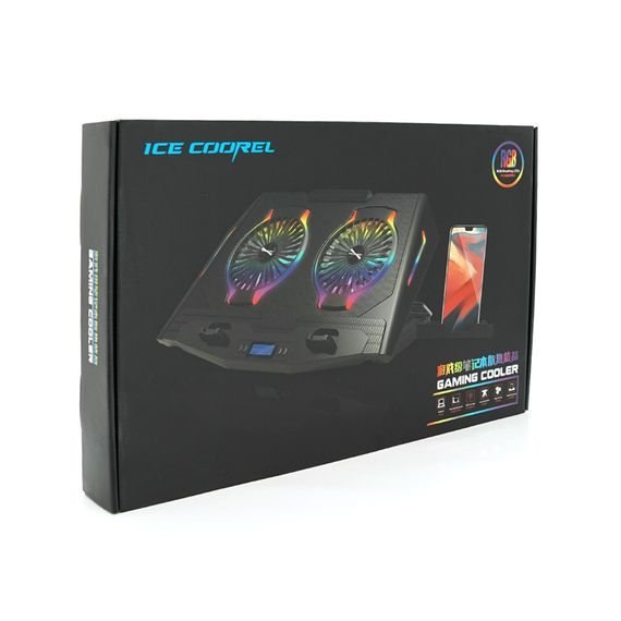 Подставка для ноутбука IceCoorel N9.10-18", 2x125mm 1400±10% RPM, 461x298x52mm | Зображення 1