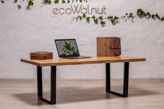 Кофейный маленький столик EcoWalnut с прямоугольными краями M (дуб) | Зображення 8