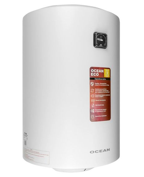 Водонагреватель Ocean RZRS 80 л, 1500 Вт, "мокрый" ТЭН, цилиндрический, вертикальный, белый (RZRS 80M-5 ETWT ECO) | Зображення 6
