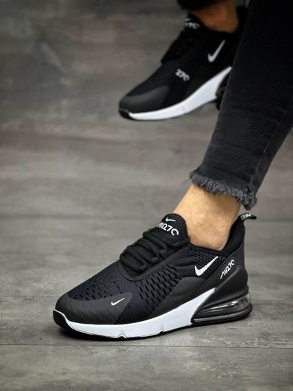 Літні кросівки Nike Air Max колір чорний/білий