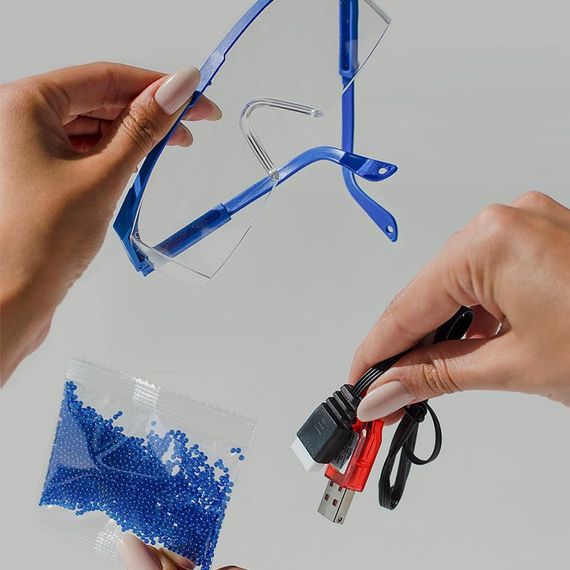 Автомат на гідрогелевих кульках (орбизах) Gel Energy Graffiti Blue | Зображення 5