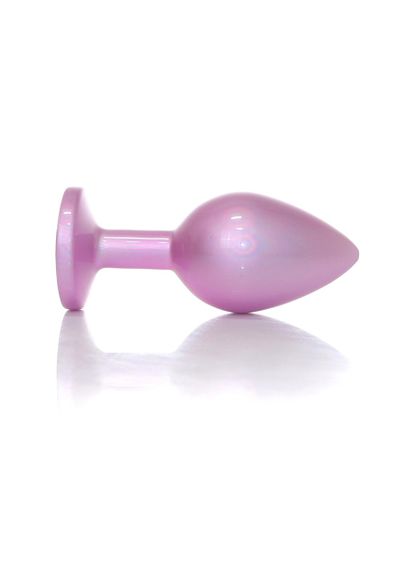 Анальна металева пробка Plug-Jewellery Pearl Pink PLUG- Clear M sexstyle | Зображення 7
