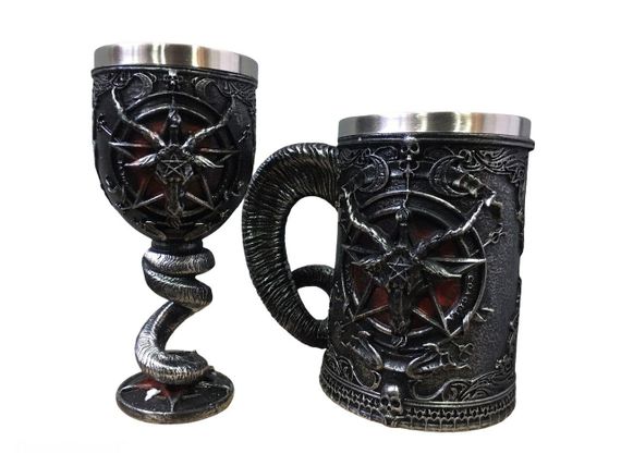 Подарунковий Набір Гуртка Чашка Келих 3D Гра Престолів Game Of Thrones Baphomet Бафомет Подарунок | Зображення 4