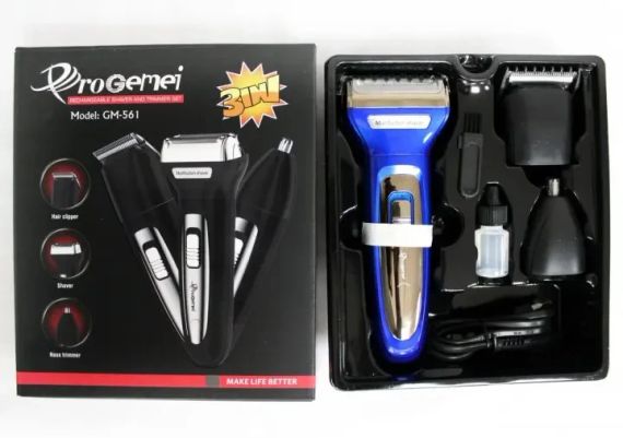 Набор для стрижки 3в1 Gemei GM 595 Hair Trimmer | Зображення 3