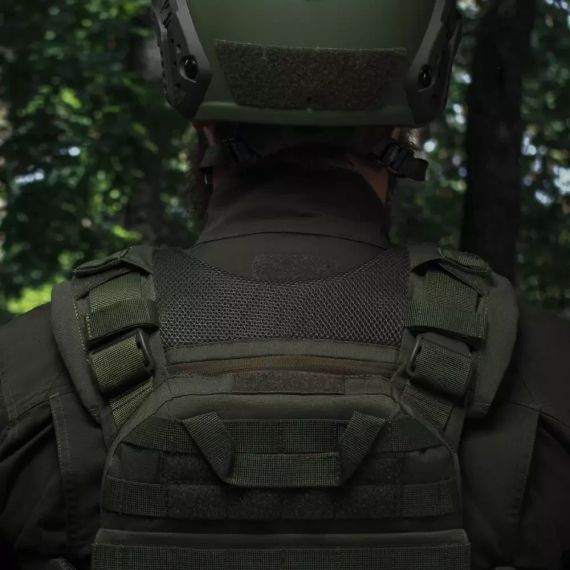 Демпфер плечовий Ukrarmor для плитоноски, накладки плечові амортизуючі Cordura, тактичний ЗСУ, страйкбол, колір Олива | Зображення 2
