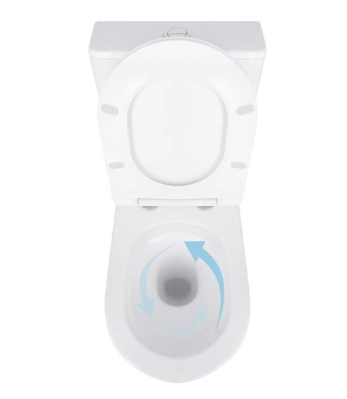 Унітаз підлоговий Qtap Virgo Ultra Quiet з сидінням Slim Duroplast/ Soft-close/ Quick Release QT18226092AW | Зображення 5