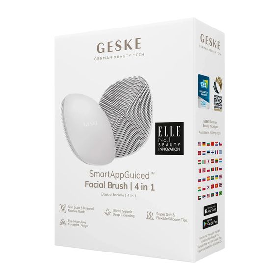 Щітка для обличчя GESKE Facial Brush 4в1 white, Біілий | Зображення 7