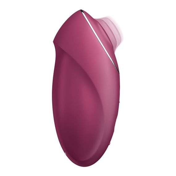 Вібростимулятор-пульсатор Satisfyer Tap & Climax 1 Red, ефект постукування пальцем, 2 мотори | Зображення 1