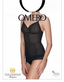 Білизна коригувальна Omero Tulle Shape Camiciola, Italy, розміри S, M, L, XL, колір натуральний