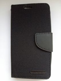 Чохол-книжка Goospery з тканини для Samsung J110 чорний