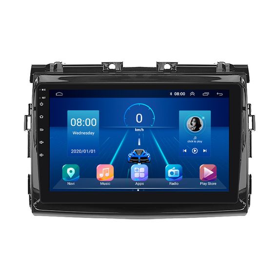 Штатная магнитола 9" Lesko для Toyota Previa III (XR50) 2006-2019  4/64Gb/ 4G/ Wi-Fi/ CarPlay Тойота