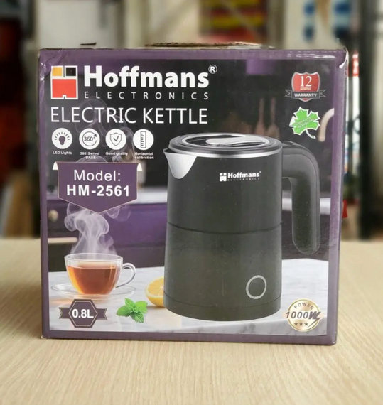 Електрочайник Hoffmans 0,8L 1000W HM-2561 ∙ Компактний електрочайник Hoffmans HM-2561 для дому | Зображення 1