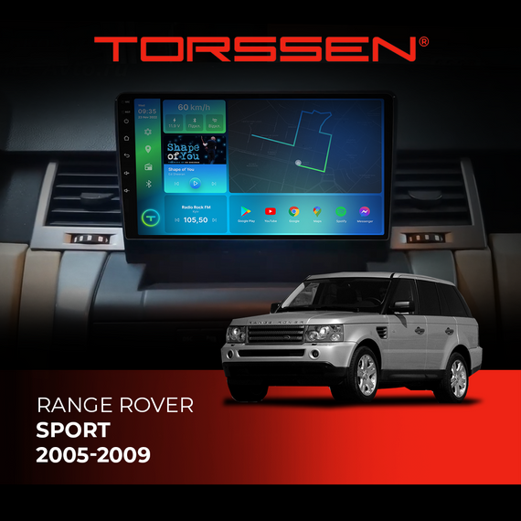 Штатная магнитола Torssen Range Rover Sport 2005-2009 F98256 4G Carplay DSP