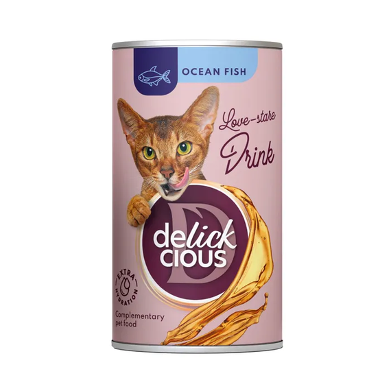 Суп ласощі Delickcious для дорослих котів, з океанічною рибою 140г