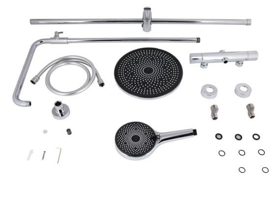 Душова система універсальна Qtap Sloup Chrome термостатична QTSL57103ONC | Зображення 6