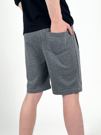 Мужские свободные трикотажные шорты до колен SA396 цвет серый, размер 48/50 | Зображення 1