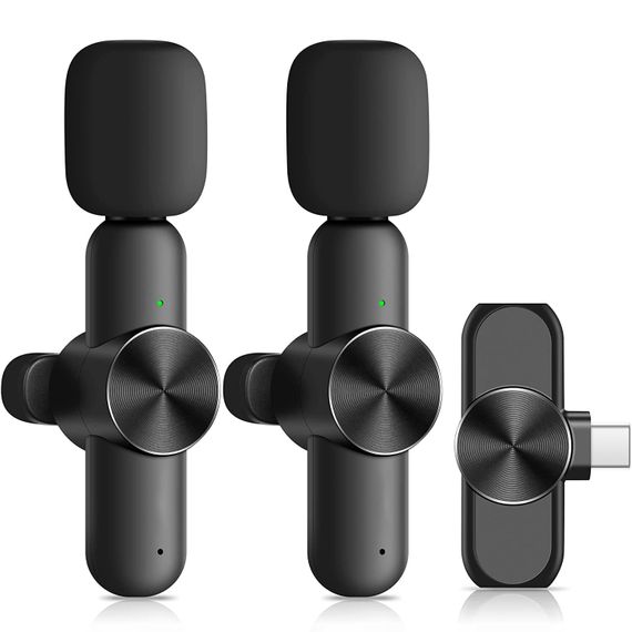 Двойной беспроводной петличный Type-C микрофон Savetek P28-2 для смартфона, ноутбука, планшета, 2.4 ГГц | Зображення 3