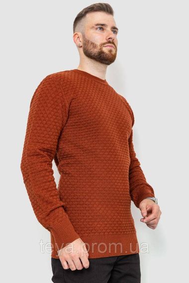 Светр чоловічий, колір теракотовий, розміри M, L, L, XL, XXL, 93*2,5 см FA_008093 | Зображення 2