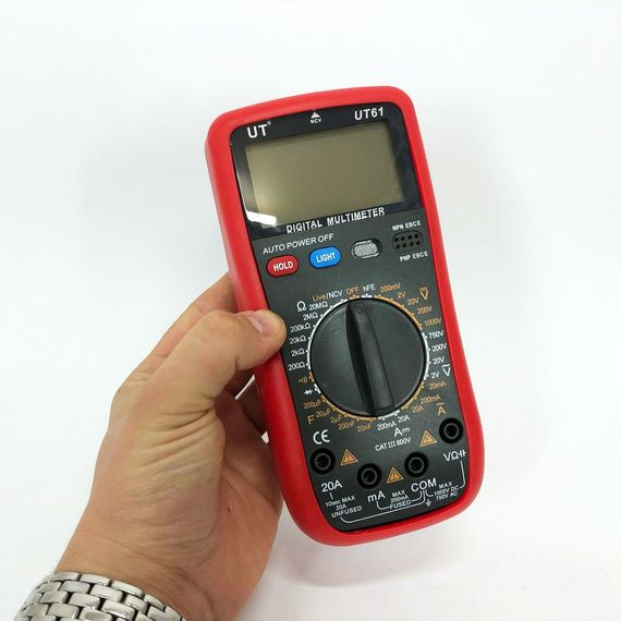 Тестер для электрика Digital UT61 / Тестер напряжения цифровой / KL-647 Хороший мультиметр | Зображення 9